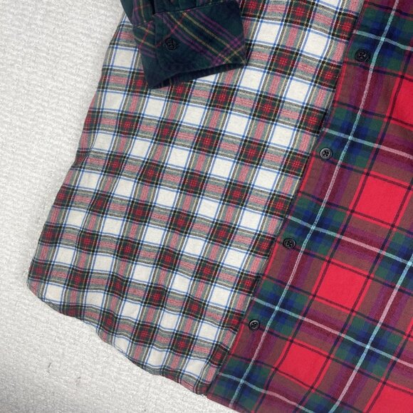 Lauren Ralph Lauren Plaid Cotton Shirt Dress Check Sz M Multicolor Retro - Picture 9 of 16